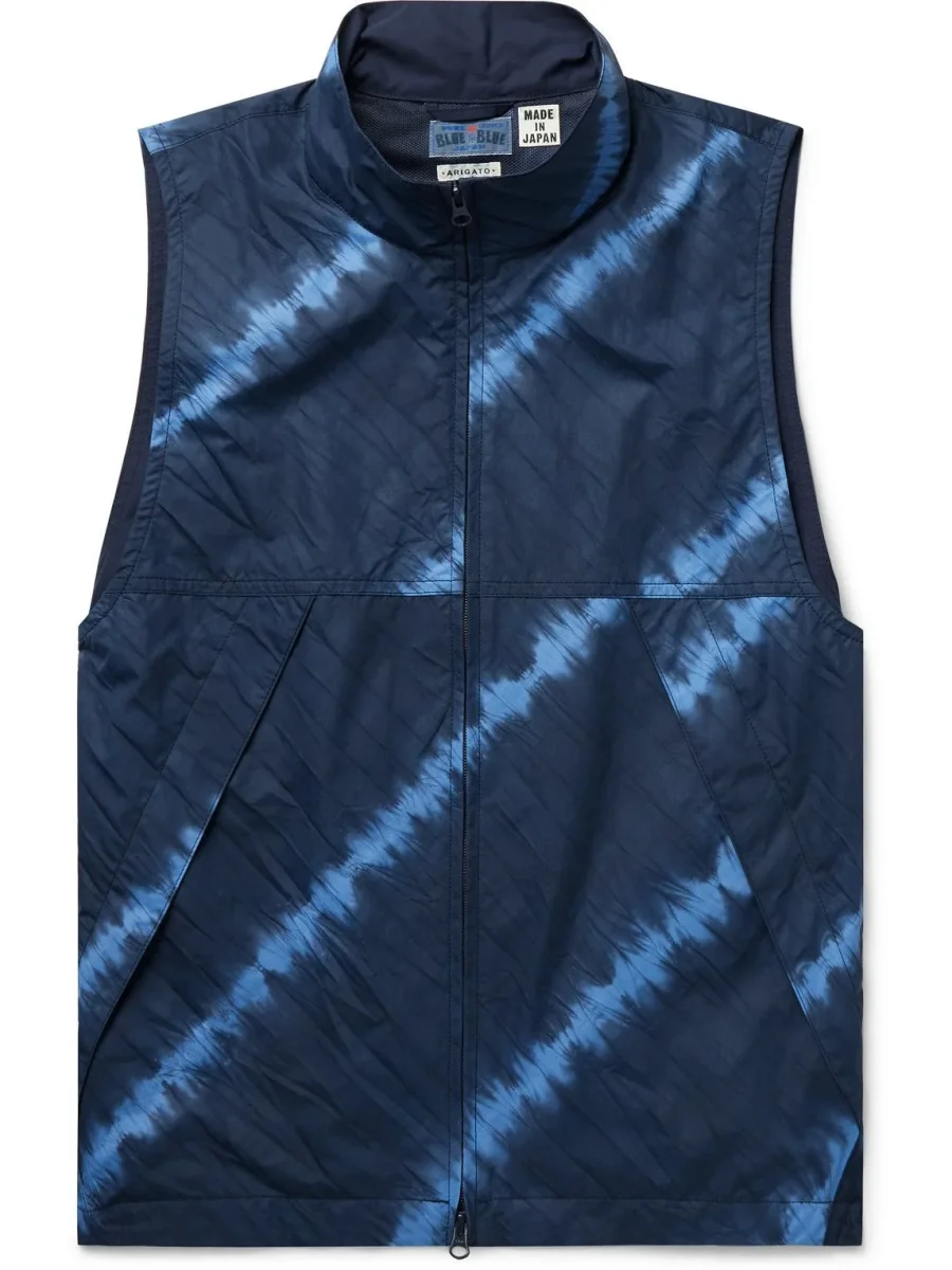 Blue Blue Japan Nylon Tie Dyed Gilet - Imagen 5