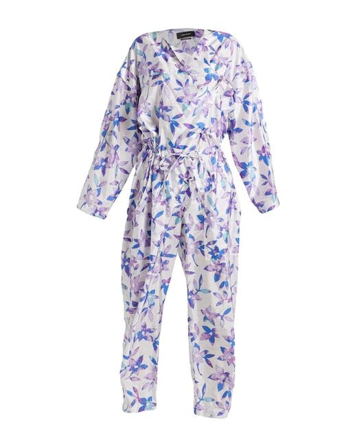 Isabel Marant Lympia Floral Print Shell Wrap Jumpsuit