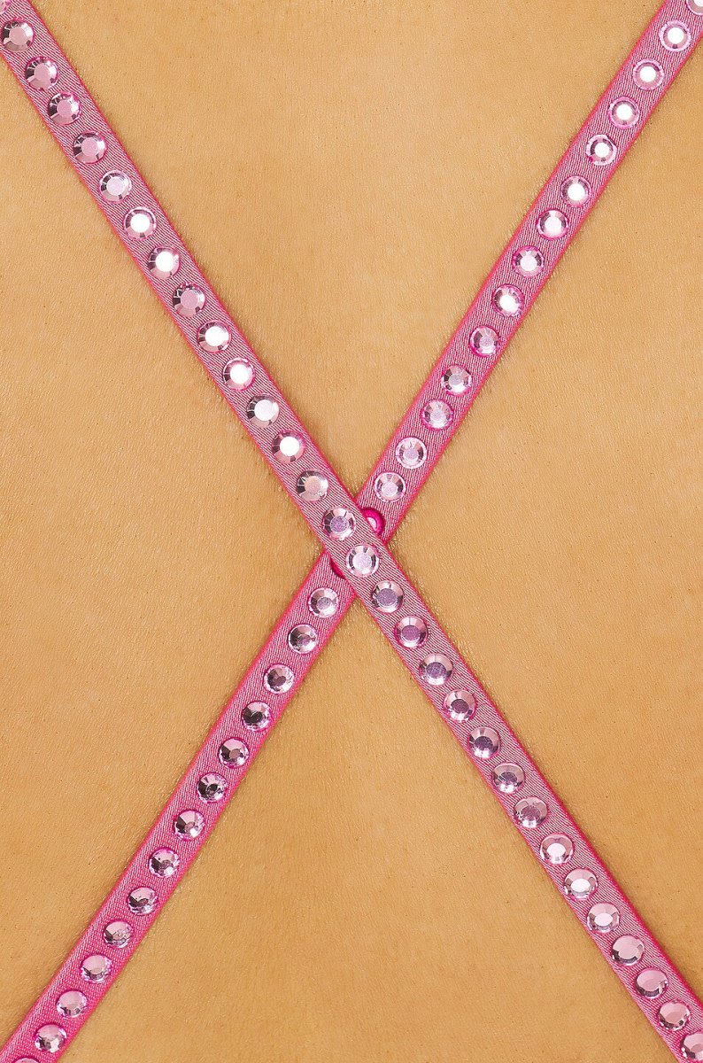The Attico Neon Pink Fujiko Studded Mini Dress - Imagen 6