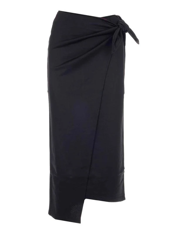 Isabel Marant Etoile Black Isilde Wrap Knot Side Skirt - Imagen 2