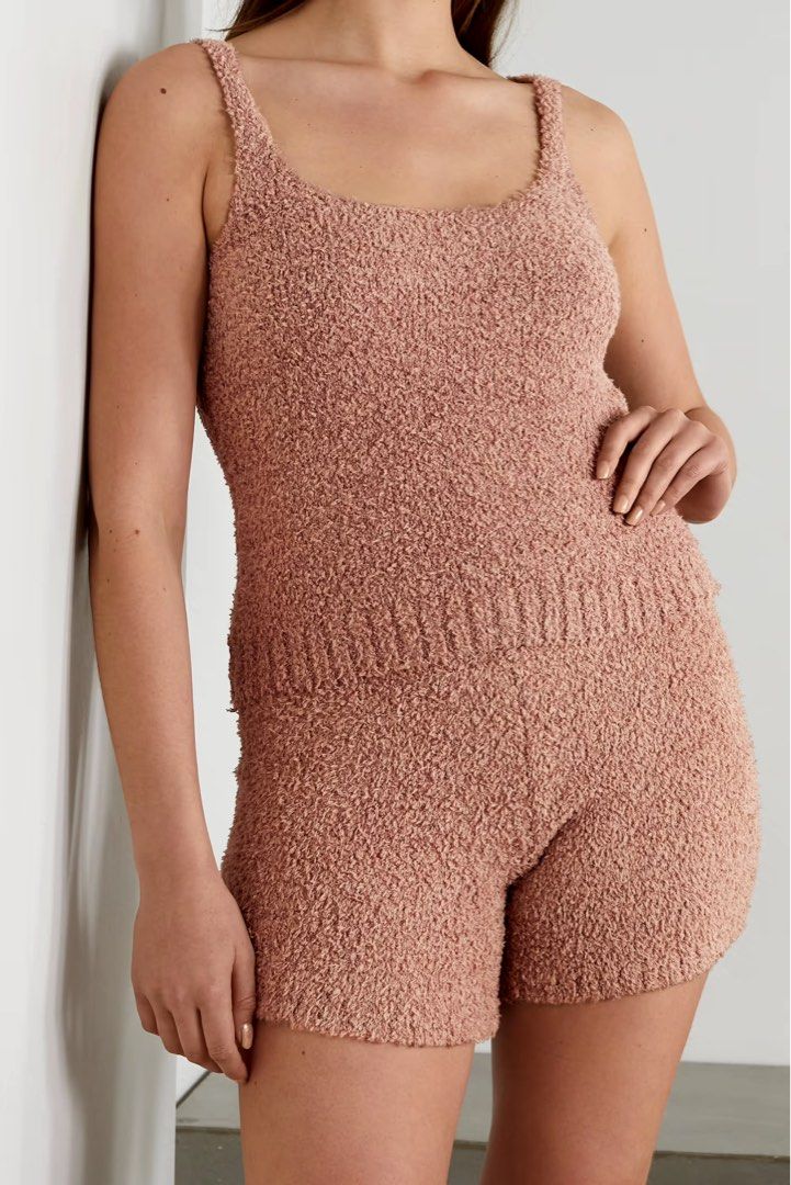 Skims Cozy Bouclé Teddy Sleeveless Vest Top - Imagen 3