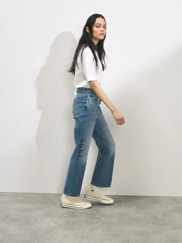 Raey Find Straight Leg Blue Jeans - Imagen 8