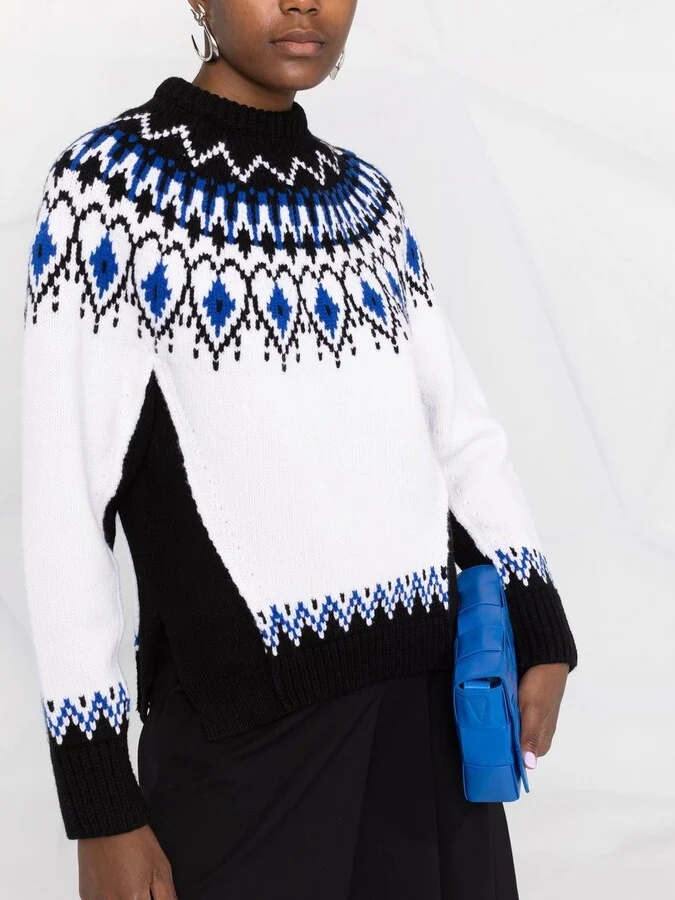 Alexander McQueen Fair Isle Intarsia Wool Jumper - Imagen 4