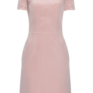 Raey Pink Off The Shoulder Mini Dress