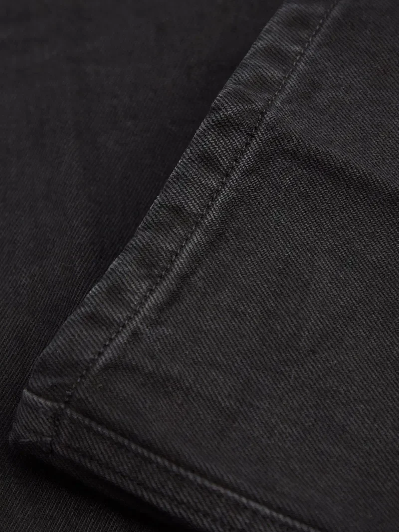 Raey Black Organic Cotton Straight Leg Denim Jeans - Imagen 7