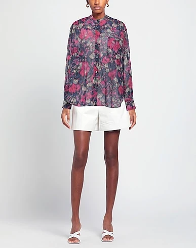 Isabel Marant Etoile Floral Pink Purple Chemise Mexika Shirt - Imagen 2