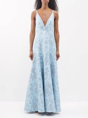 The Vampire's Wife Blue Glinda Floral Brocade