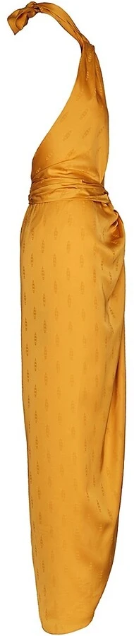 JOHANNA ORTIZ Vastness Of The Sea Marigold Halterneck Dress - Imagen 8