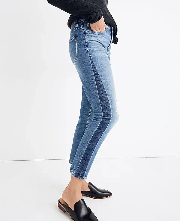 Madewell High-Rise Slim Raebrook Wash Boyjean Relaxed Leg Denim Jeans - Imagen 8
