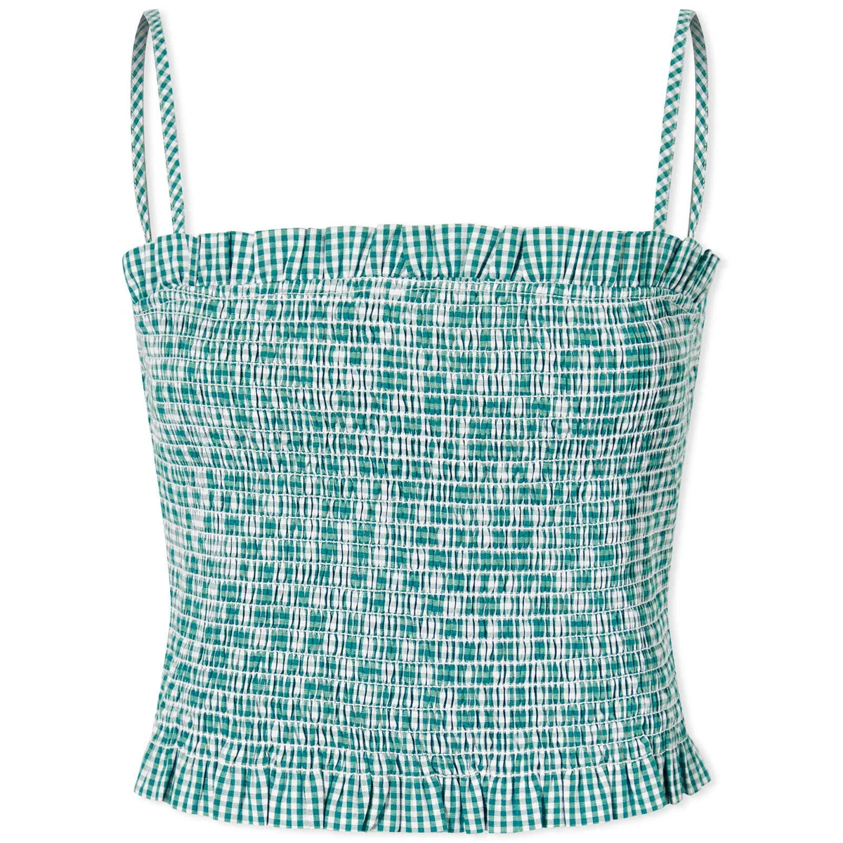 Shrimps Gingham Green Rusty Bodice Top - Imagen 2