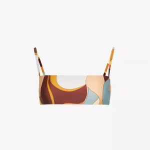 SIR. Vista Abstract Print Bandeau Bikini Top
