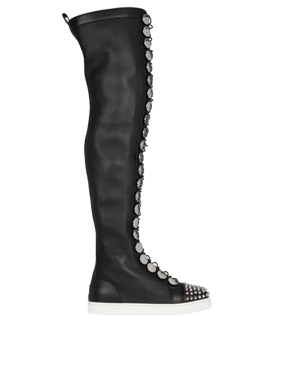 CHRISTIAN LOUBOUTIN BUCHETTA SPIKE TOE LACE UP BOOTS (EU 36) - Imagen 3