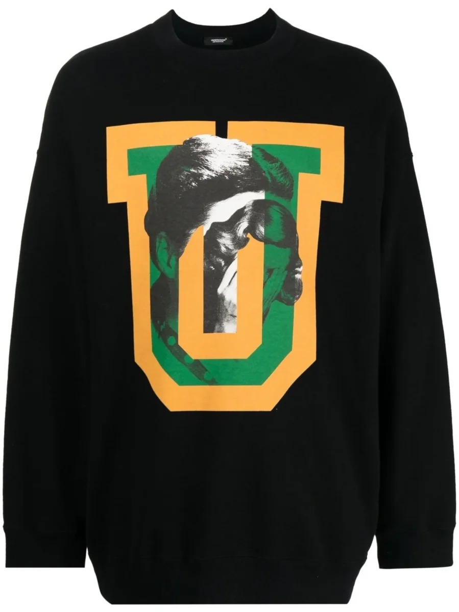 Undercover Psychophilia U Graphic Print Cotton Sweatshirt