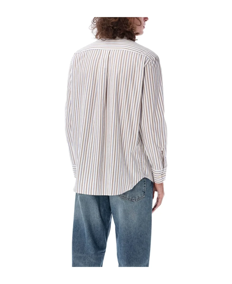 Sunflower Striped Cotton Poplin Shirt - Imagen 5