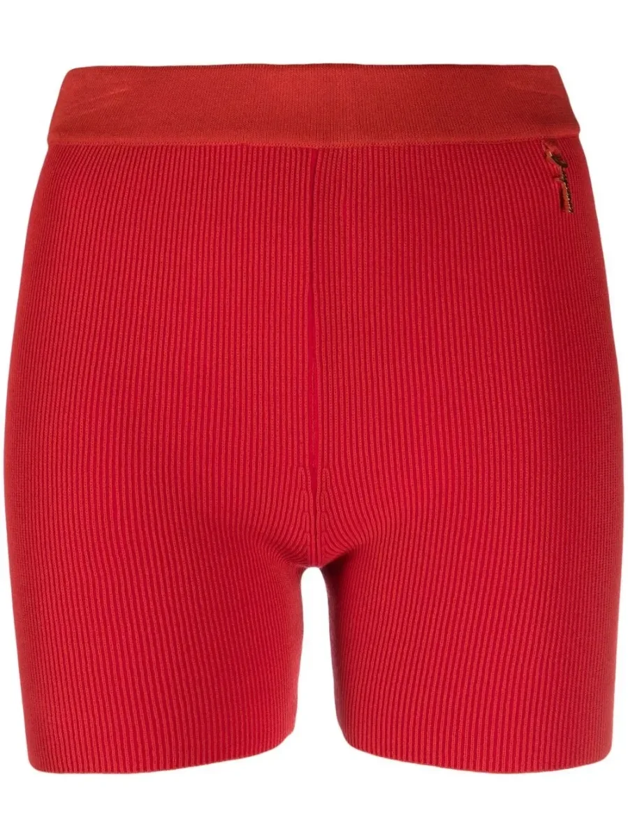 Jacquemus Le Short Arancia Red Biker Shorts - Imagen 2