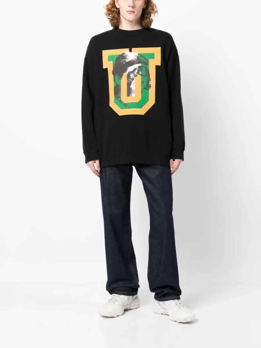 Undercover Psychophilia U Graphic Print Cotton Sweatshirt - Imagen 4