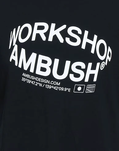 AMBUSH Workshop Black Revolve Logo T-Shirt - Imagen 3