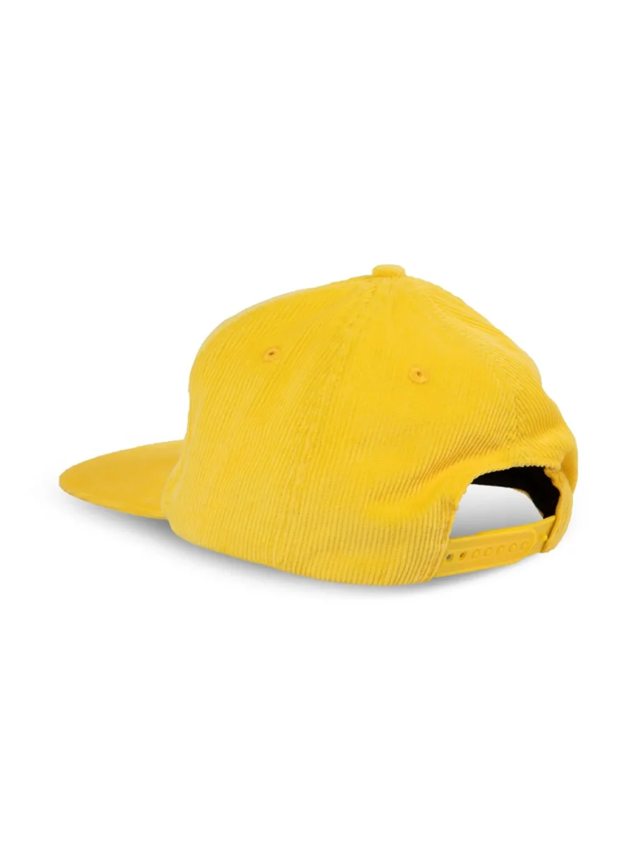 Gallery Dept. Mens Gym Logo Corduroy Yellow Baseball Cap - Imagen 3