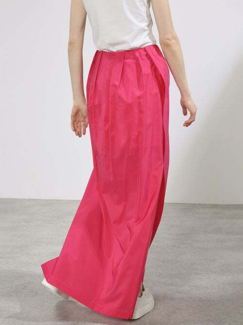 RAEY Gathered-Waist Side-Slit Taffeta Maxi Skirt - Imagen 6
