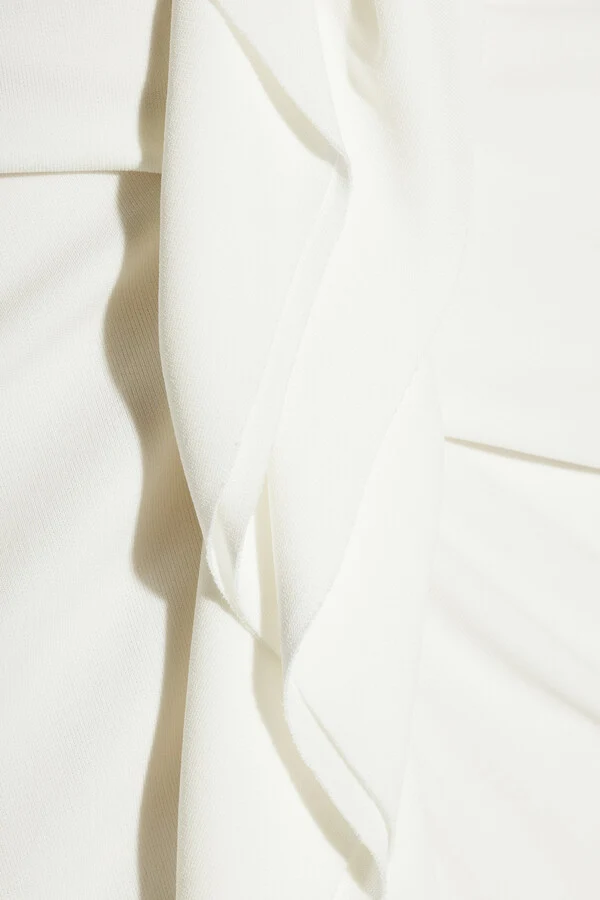 Roland Mouret Bridal Ivory Open-Back Ruffle Detail Compeyson Gown - Imagen 6