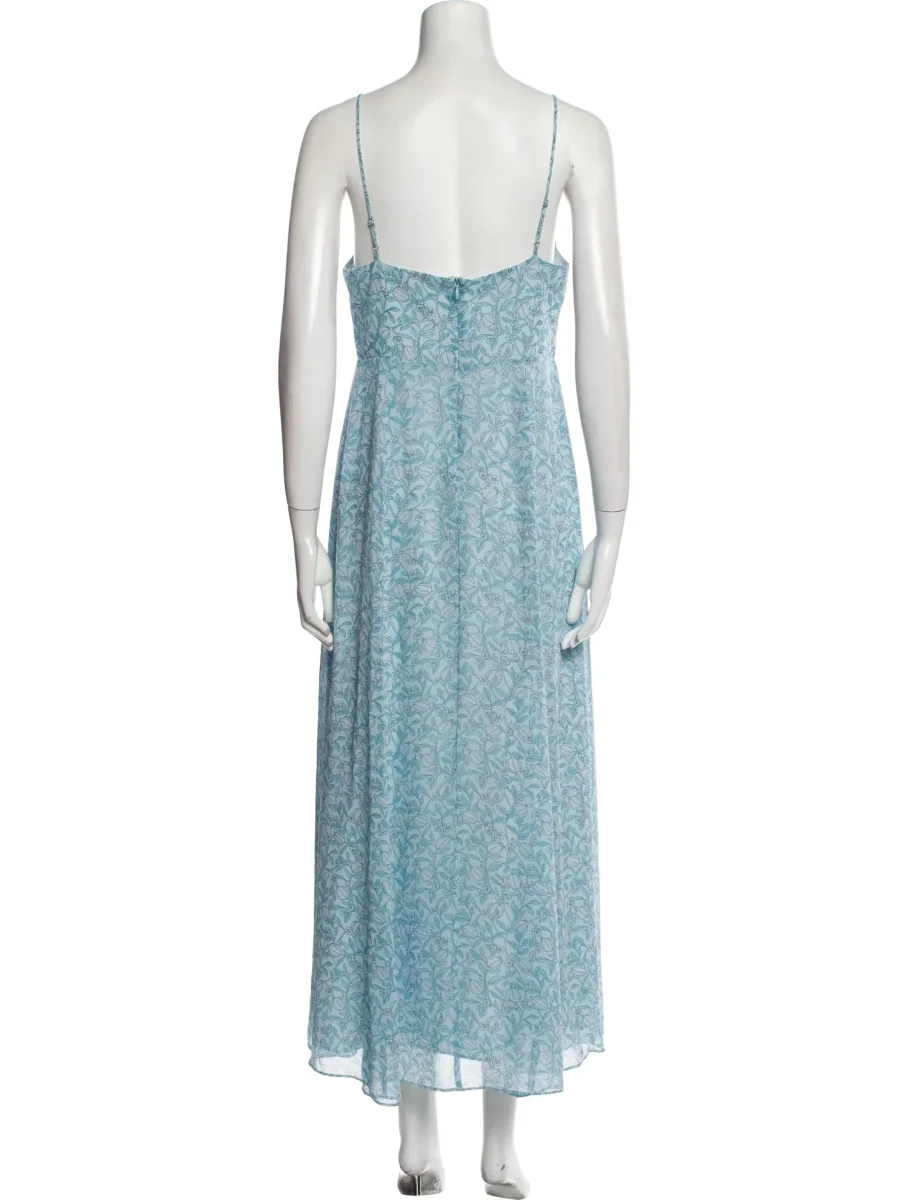 TVF for DVF Blue Floral Slip Dress - Imagen 4