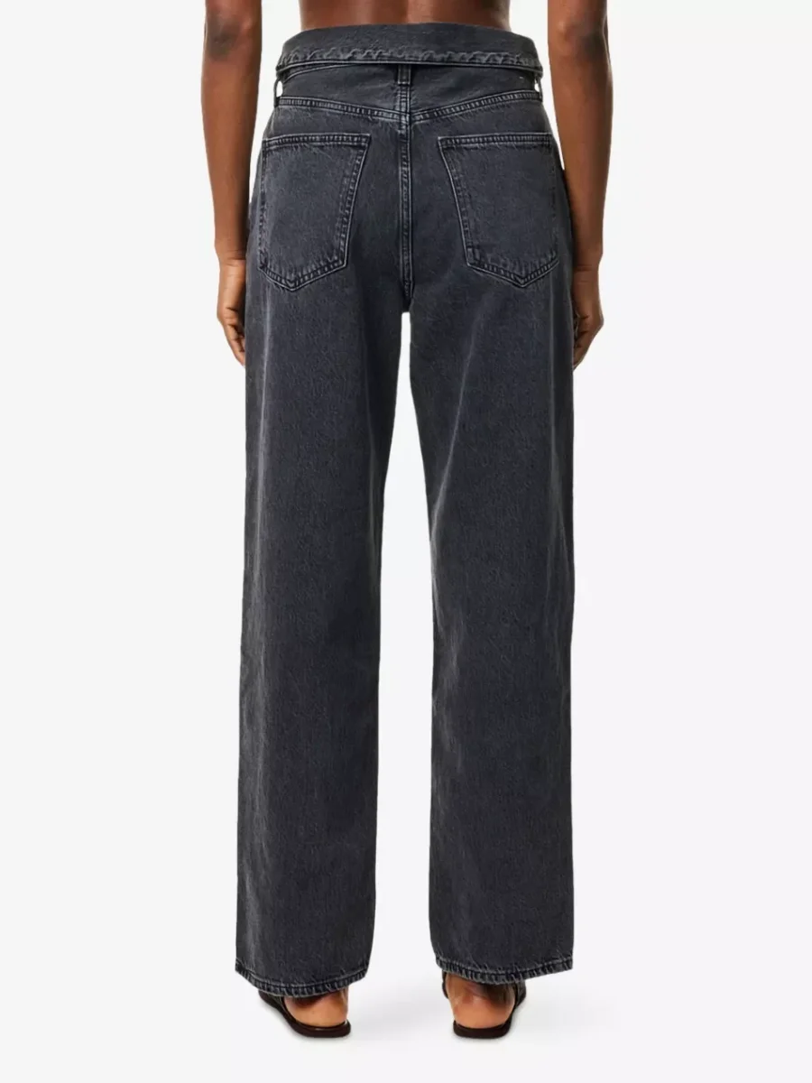Agolde Echo Taper Leg Foldover Waist Denim Jeans - Imagen 9