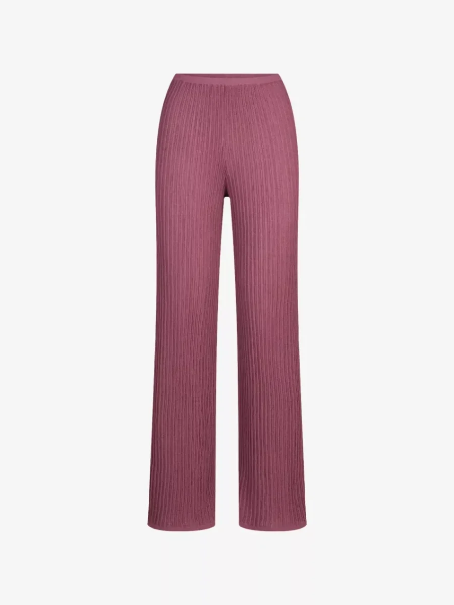 Skims Straight-Leg Sheer Knit Trousers - Imagen 2