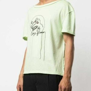 Maison Martin Margiela 10 Green Gangs Of Croco Embroidered T-Shirt