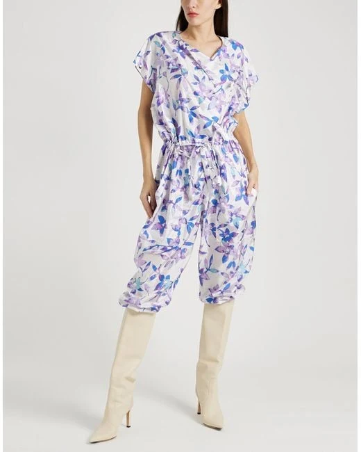 Isabel Marant Lympia Floral Print Shell Wrap Jumpsuit - Imagen 7