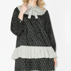 Batsheva Fifi Floral Ruffle Tiered Mini Dress