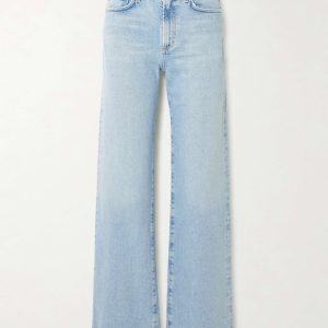 Agolde Harper Light Blue Denim Straight Leg Jeans