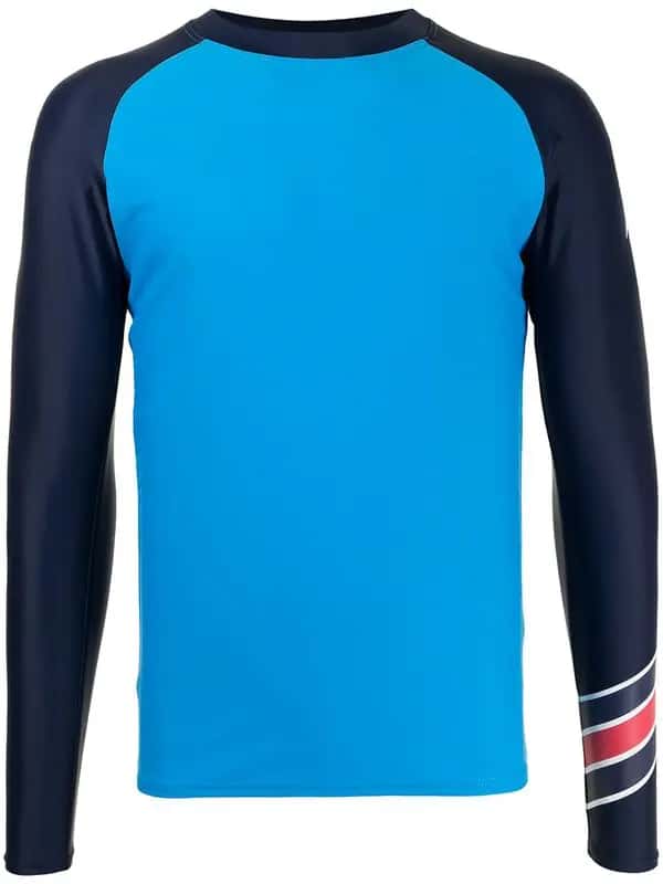 Perfect Moment Mens Blue Long Sleeve Rash Guard Ski Top - Imagen 6