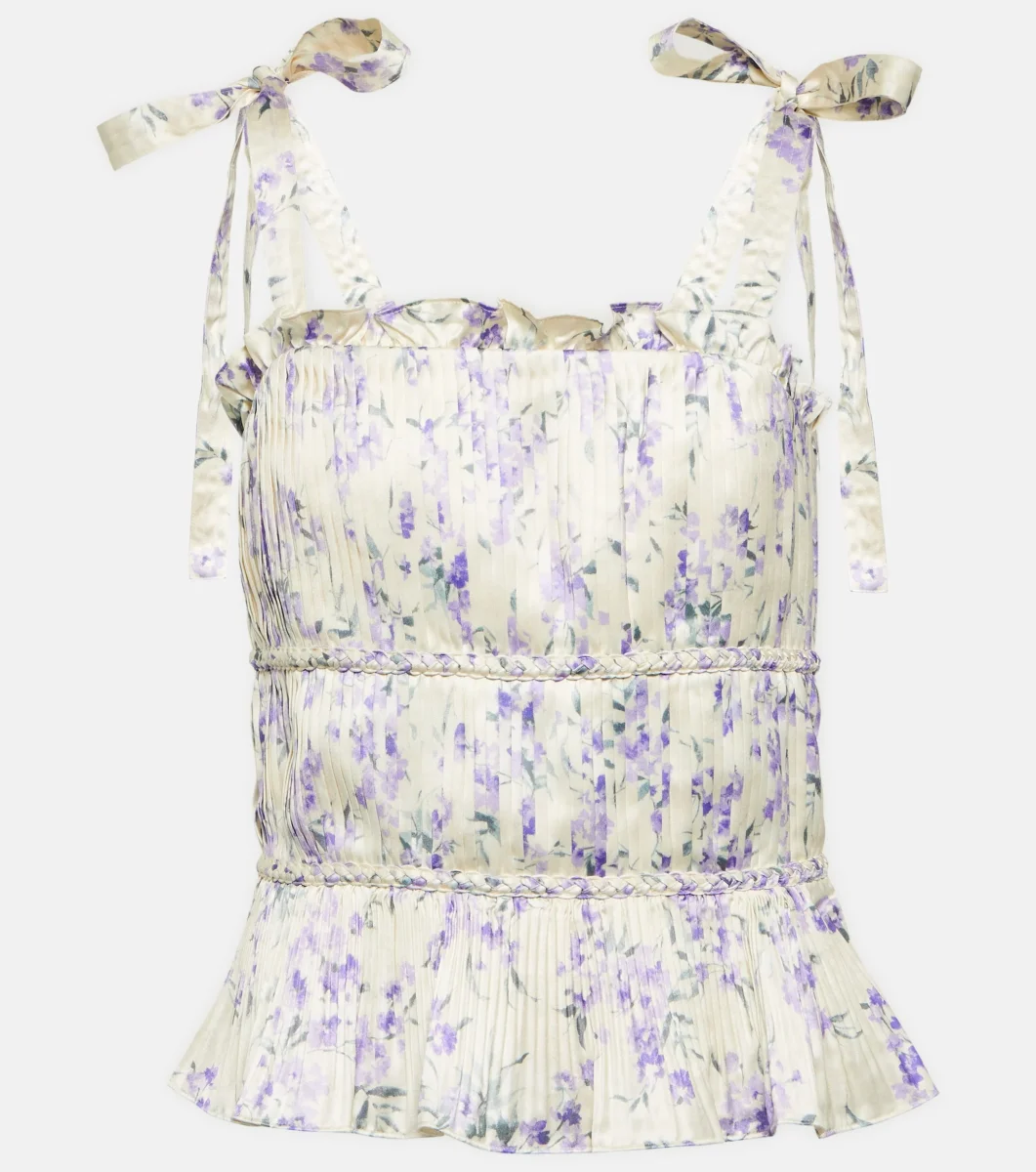 Polo Ralph Lauren Floral Tie-Up Strap Tiered Top - Imagen 3