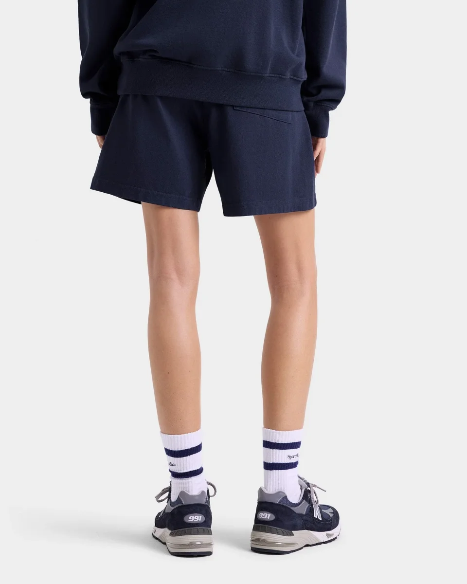 Sporty & Rich Navy Los Angeles Dodgers Gym Shorts - Imagen 7