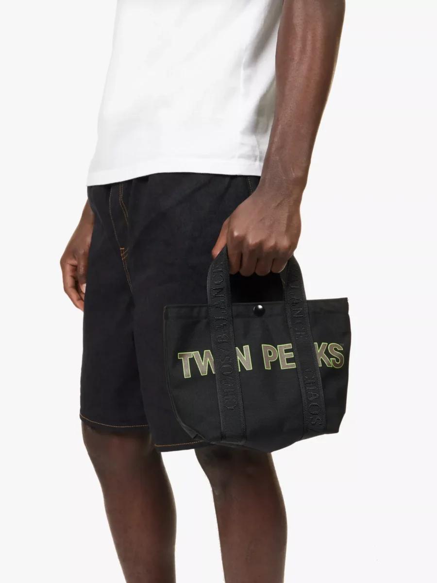 Undercover Twin Peaks Mens Slogan Small Tote Bag - Imagen 5