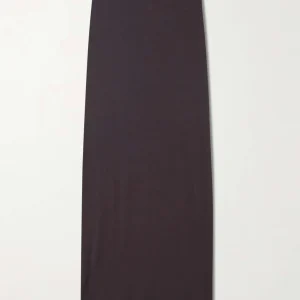 Skims Brown Sheer Modal Long Skirt