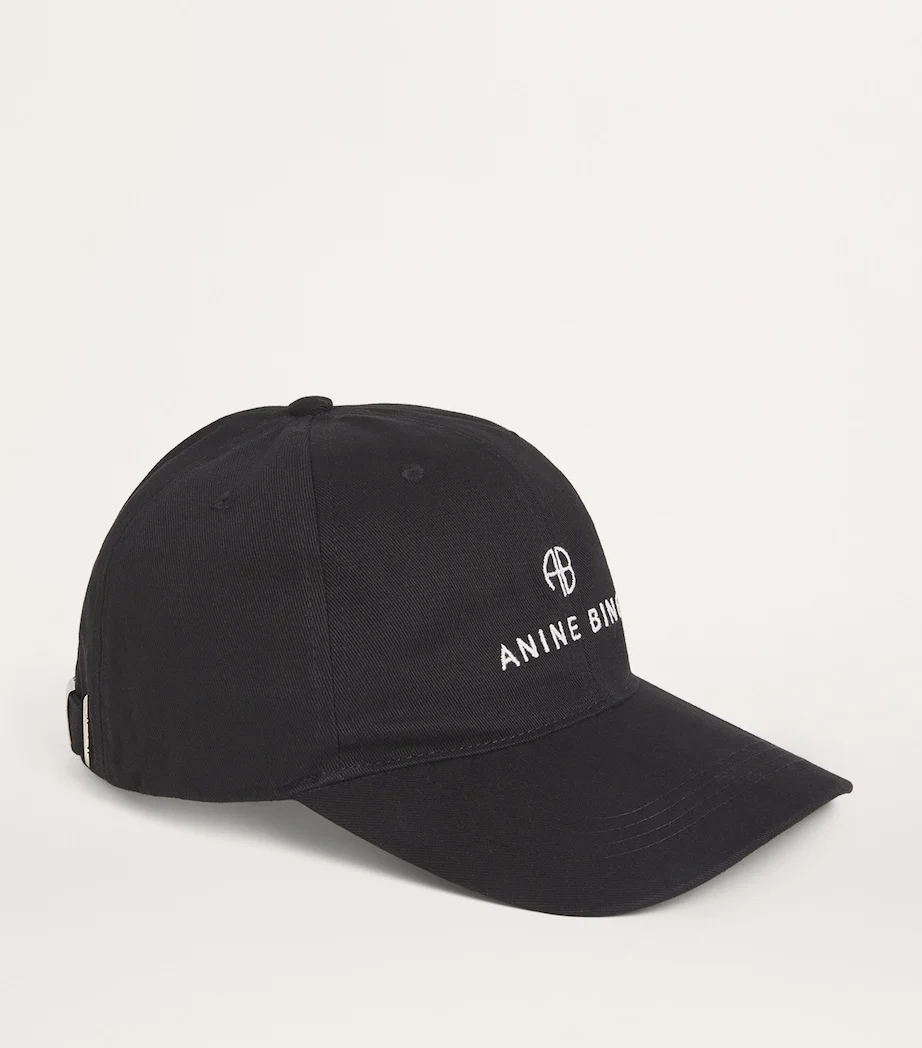 Anine Bing Logo Jeremy Black Baseball Cap - Imagen 8