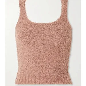 Skims Cozy Bouclé Teddy Sleeveless Vest Top
