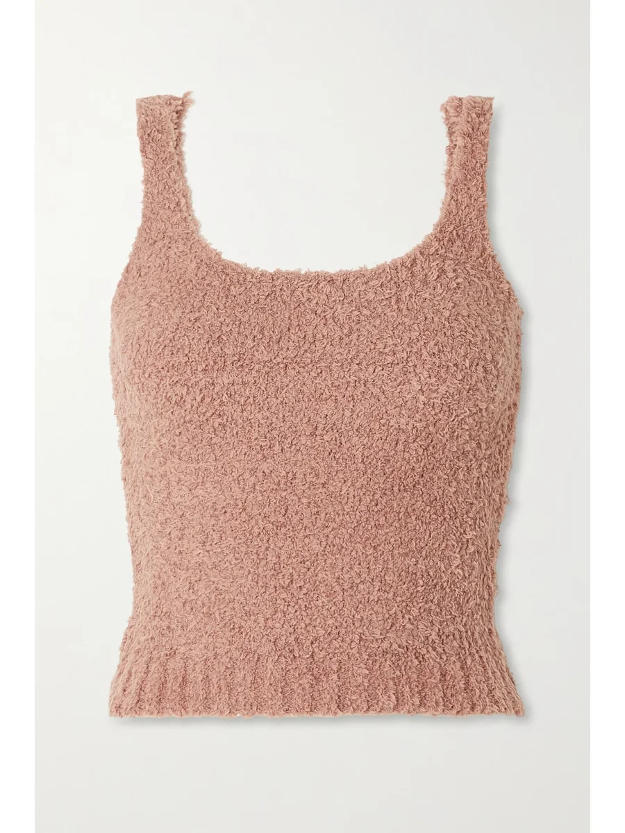 Skims Cozy Bouclé Teddy Sleeveless Vest Top - Imagen 2