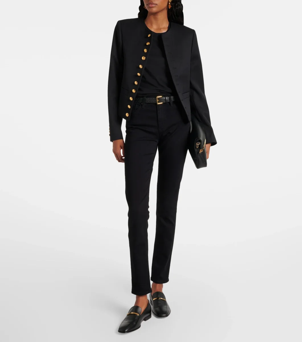 AG Jeans Prima Black Skinny Cigraette Leg Jeans - Imagen 9