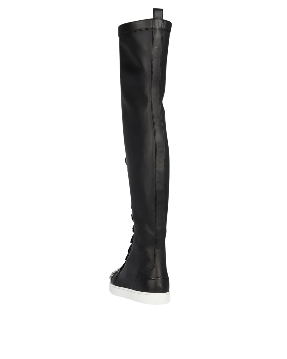 CHRISTIAN LOUBOUTIN BUCHETTA SPIKE TOE LACE UP BOOTS (EU 36) - Imagen 4
