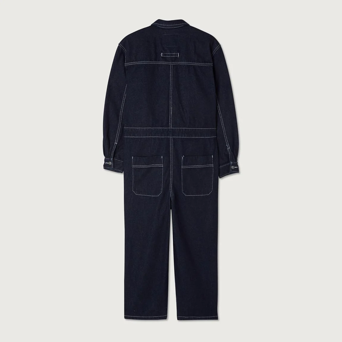 American Vintage Denim Dark Wash Boiler Jumpsuit - Imagen 9