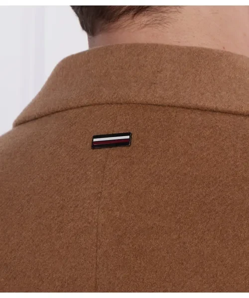 Tommy Hilfiger Camel Brown Wool Blend Coat - Imagen 8