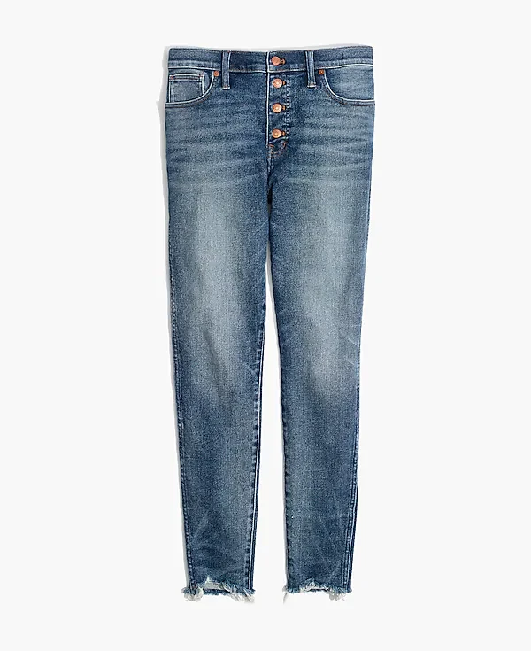 Madewell 10" High-Rise Skinny Jeans in Cordova Wash: Button-Front Edition - Imagen 8