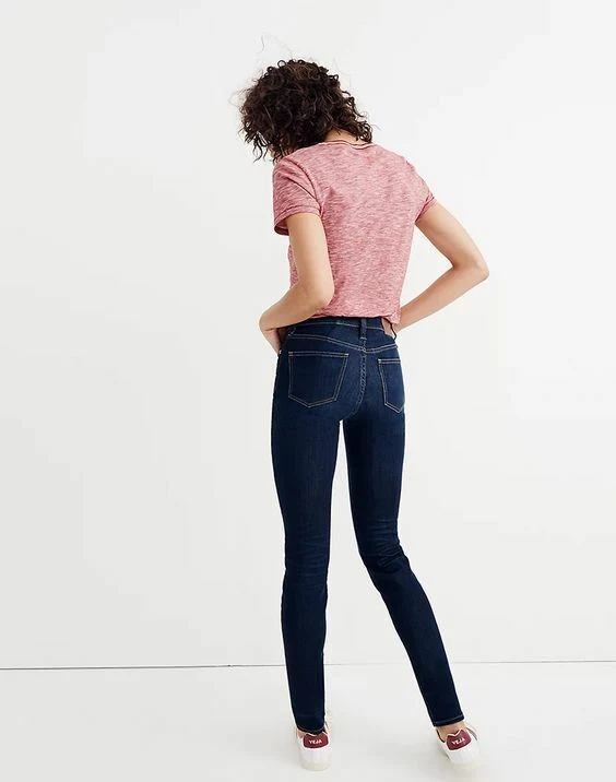 Madewell 9" High-Rise Skinny Denim Jeans in Larkspur Wash - Imagen 4
