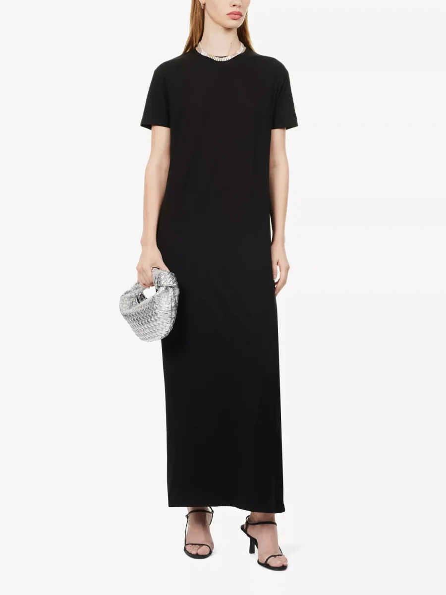 The Frankie Shop Maya Cotton Black Tee Dress - Imagen 2