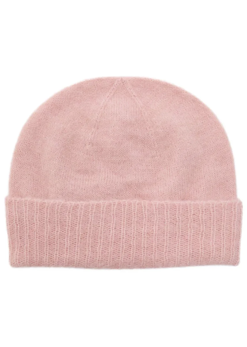 Vivienne Westwood Pink Fluffy Orb Logo Alpaca Wool Blend Beanie Hat - Imagen 4