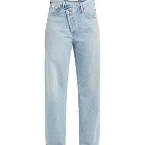 Agolde Criss Cross Light Blue Denim Jeans