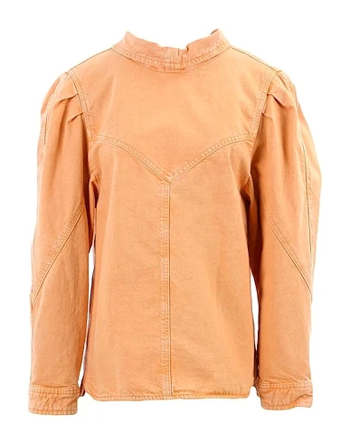 Isabel Marant Espera Orange Sunset Denim Long Sleeve Top - Imagen 3