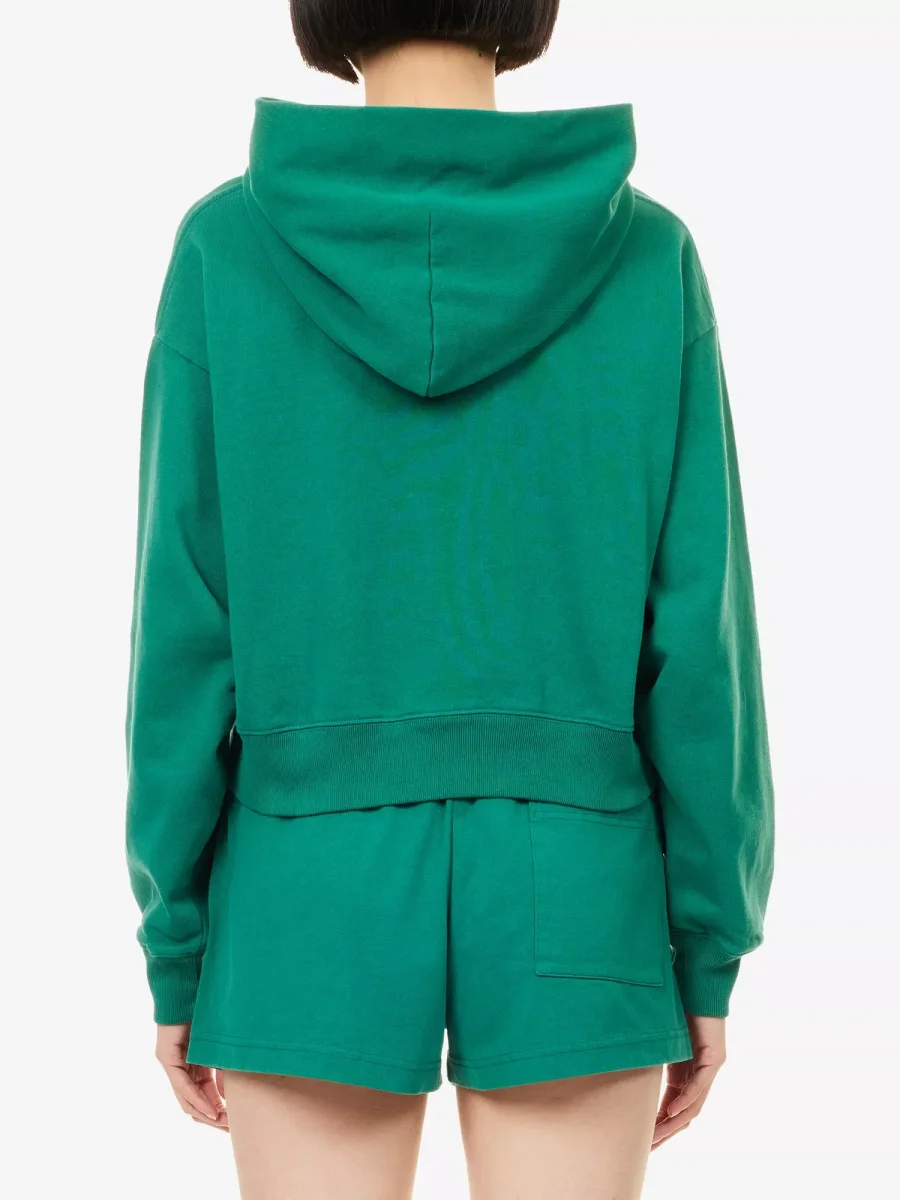 Sporty & Rich Alpine Green Brit Crest Embroidered Hoodie - Imagen 5